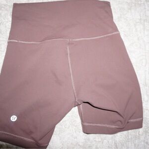 lululemon athletica Brown Bike Shorts High-Waisted Compression